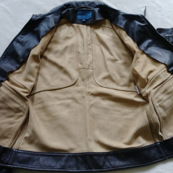HP! Escada Sport Sz 38/M Brown Leather Jacket - Picture 7 of 8